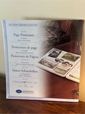 Retired Creative Memories 12x12 Page Protectors - Clear Polypropylene